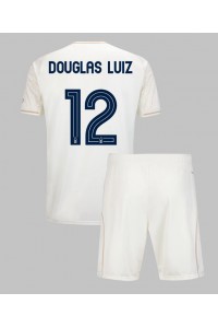 Nottingham Forest Douglas Luiz #12 Jalkapallovaatteet Lasten Vieraspeliasu 2025-26 Lyhythihainen (+ Lyhyet housut)
